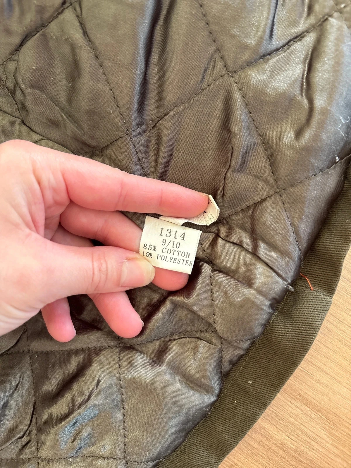 Khaki green Tontin parka coat size 9 - 10 years – photo 4
